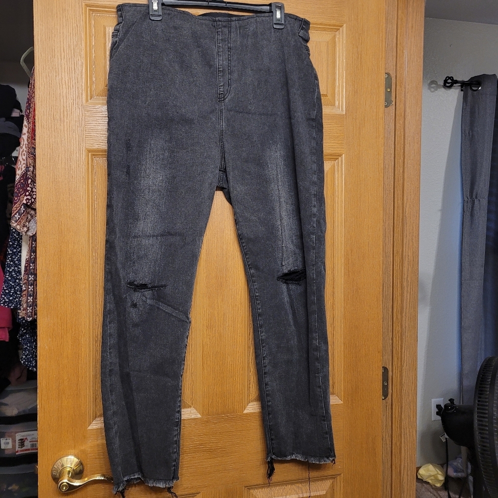 Risen pull on jeans